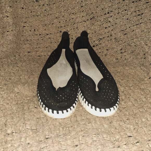 ILSE JACOBSEN-Tulip-Black Nubuck-Sz 38-Excellent - Picture 3 of 8